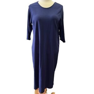 ellos navy blue long sleeve dress 22/24